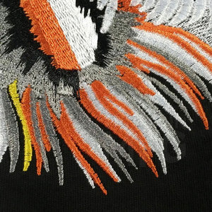 Vêtements d'extérieur décontractés pour hommes T-shirt brodé 100% coton Offre Spéciale grande taille en coton/fibre de bambou - Product Image 5