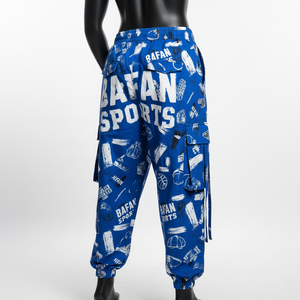 Pantalones Holgados para Mujer, Tela de Poliéster GSM Premium, Estampado por Sublimación en Toda la Superficie, Estilo Cargo, Logotipo Personalizado, Pantalones Holgados en Venta - Product Image 5