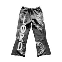 Fabricante Mayorista de Conjuntos Deportivos de 2 Piezas con Estampado Digital Vintage de Invierno, Pantalones Deportivos Lisos Lavados al Ácido, Estilo Personalizado