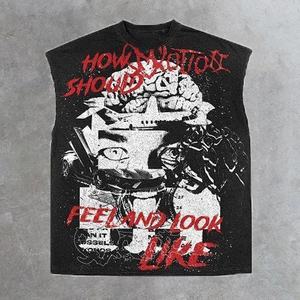 Camiseta sin mangas Motion Worldwide Tour para hombre, 100% algodón, con estampado gráfico, estilo urbano, diseño estampado en la espalda, corte regular, cuello redondo - Product Image 6