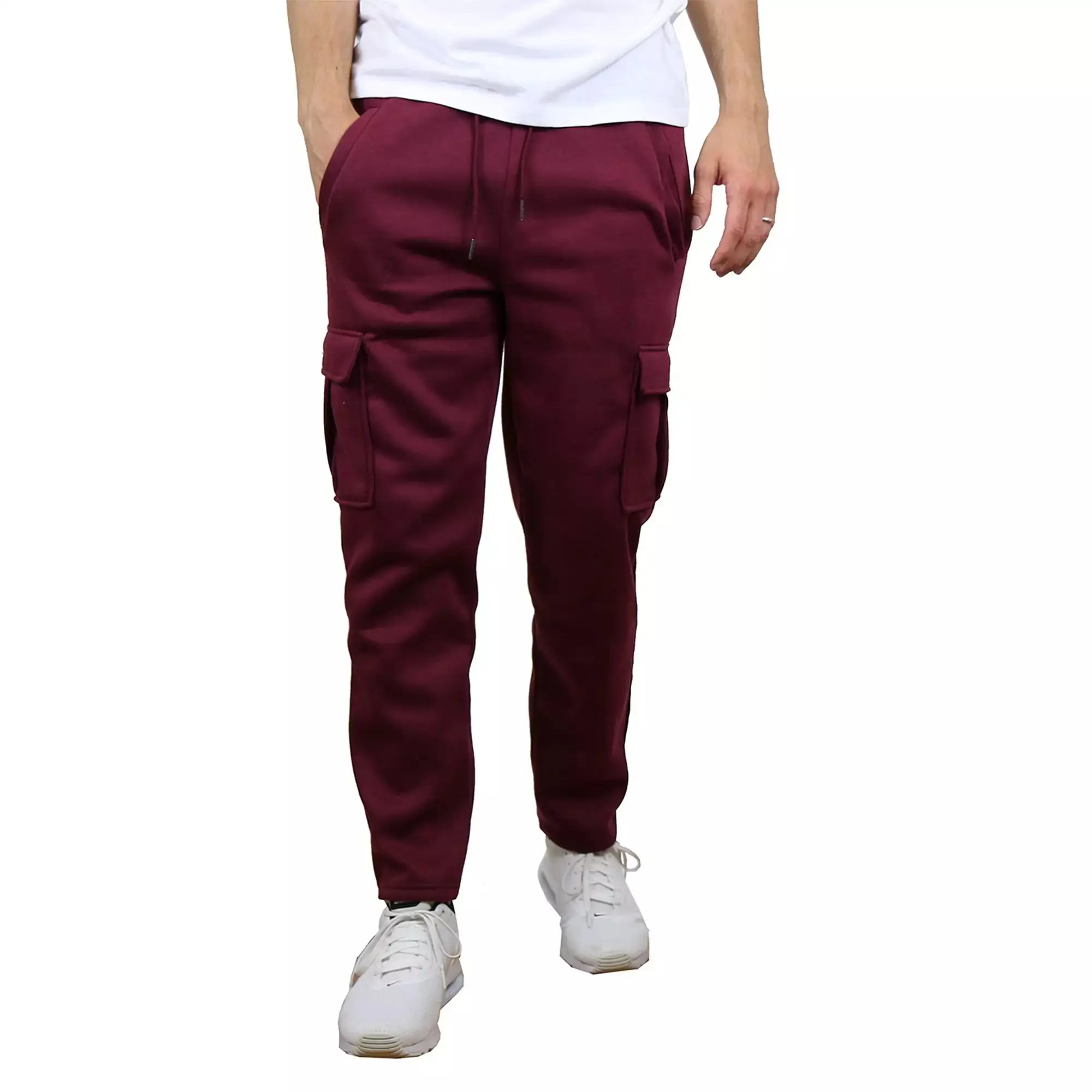 I migliori pantaloni Cargo MOQ all'ingrosso personalizzati nuovi disegni pantaloni in cotone con tasca Cargo da uomo