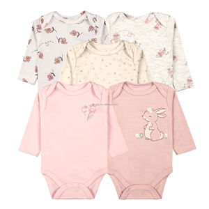 Conjunto de Ropa de Bebé de Algodón para Recién Nacida, Mono de Manga Larga con Dibujos Animados, para Bebés de 0 a 3 Meses - Product Image 3