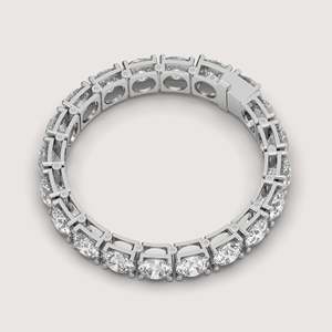 60 Carat Lab Grown Diamond Tennis <b>Bracelet</b> in 14K <b>White</b> Gold 6.5 Inches Diamond <b>Bracelets</b> & Bangles - Product Image 3