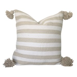 100% bông sọc nhà sử dụng trang trí đệm bao gồm tua tay dệt Boho chần trắng 45x45cm - Product Image 3