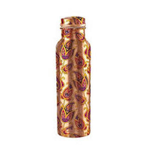 High Quality Enamel <b>Drink</b> Water <b>Bottle</b> Capacity 1000 ml Travelling <b>Copper</b> <b>Bottle</b> Drinkware Travelling <b>Copper</b> Lid Water <b>Bottle</b> - Product Image 1