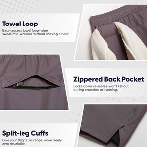 Pantalones cortos de gimnasio para hombre hechos a medida OEM al por mayor con colores personalizados tamaño y logotipo pantalones cortos de gimnasio transpirables de algodón para hombre - Product Image 5