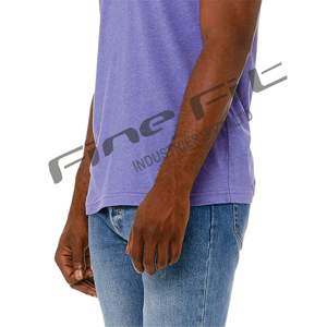 Plaine Hommes Bouffée Imprimé T-shirt Haute Visible Sonnerie Poly Coton Doux Confortable Tee À Manches Courtes Pas Cher - Product Image 6