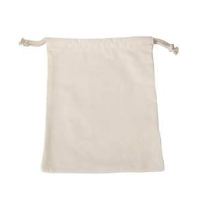 Sacs cadeaux en coton avec cordon de serrage, petits sacs de rangement en coton réutilisables et écologiques avec logo personnalisé, emballage durable - Product Image 1