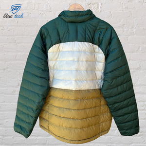 2025 Polyester Winter Custom Stand Collar High Quality Unisex Zip-Up Puffer <b>Jacket</b> with Waterproof Windproof Hooded Front Logo - Product Image 2
