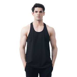 Débardeurs de gym OEM pour hommes Débardeurs en coton personnalisés Col à capuche Imprimé en 3D Couleur unie Vêtements de sport décontractés Grande taille Musculation - Product Image 2