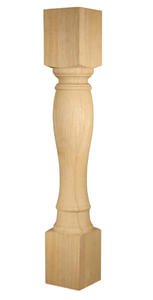 Colonne de poteau d'îlot d'armoires de cuisine en bois massif Support de pieds décoratifs pour tables Armoires d'îlots Poteau de meubles de remplacement - Product Image 6