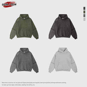Premium 320GSM Hoodies Heavyweight Coton Unisexe Sweatshirts Confortable Casual Wear Durable Usine Directe Vêtements En Gros - Product Image 4