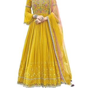 Robe de soirée 3 pièces brodée à la main pakistanaise/robes décontractées pour femmes de nouveau style pakistanais costumes à vendre - Product Image 5