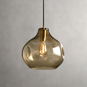 Lustre Minimaliste <span class=keywords><strong>pour</strong></span> Chambre à Coucher et Salon, Fabriqué en Usine, en <span class=keywords><strong>Verre</strong></span> Soufflé à la Bouche, Pendentifs, Longueur de <span class=keywords><strong>Suspension</strong></span> Réglable - Product Image 5