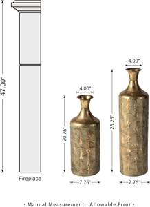 Jarrón de Metal de Primera Calidad, Tendencia Mundial, para Exportación Global, Acabado Dorado, Decoración para Hoteles y Eventos - Product Image 4