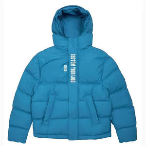 Venta al por mayor logotipo personalizado Oem impresión invierno algodón abrigo burbuja chaqueta hombres de gran tamaño al aire libre hombres Puffer chaquetas y abrigos - Product Image 6