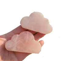 Quartz Rose Naturel Nuage Sculpté Pierre Précieuse Pierre de Cristal Style Feng Shui Reiki Cristal de Guérison Sculpté Nuage Grossiste