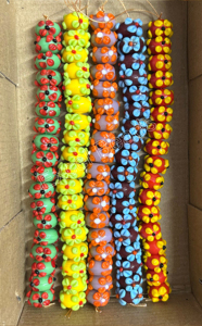 Perles en verre artisanal de lampwork, 16 mm, forme ronde, multicolores, pour la fabrication de bijoux et la décoration - Product Image 5