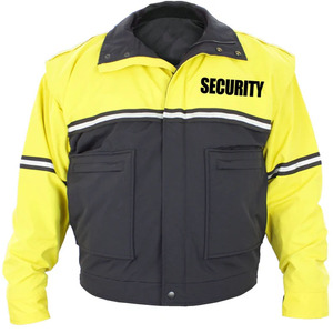 OEM de alta calidad al por mayor de los hombres de encargo de guardia de seguridad de trabajo de desgaste de invierno de los hombres chaqueta de abrigo de talla grande - Product Image 3