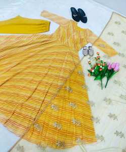 สวยมากและดีไซเนอร์ปาร์ตี้สวมเสื้อเย็บปักถักร้อยสุภาพสตรีอินเดียผู้หญิงเย็บสําเร็จรูปราคาต่ําขายส่งซูราษี - Product Image 4