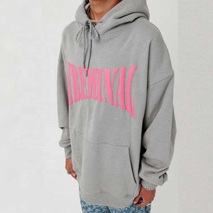 Sudadera con Capucha Personalizada de 400 g/m² con Patrón de Letras Tejidas a Crochet, Otoñal, para Hombre, 100% Algodón, Forrada, Extra Grande y Gruesa - Product Image 1