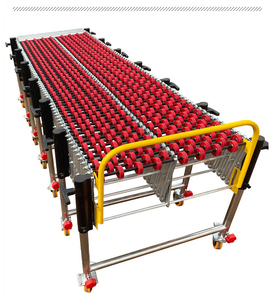 Beweegbare Ketting Aangedreven Aangedreven Schaats Te Koop Voedsel Systeem Kosten Zware Uitbreidbare Pallet Flexibele Accordeon Rollen Transportband - Product Image 5