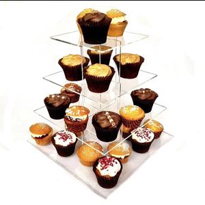 2025 prix d'usine élégant présentoir acrylique pour gâteau Riser pour présenter des desserts lors d'occasions spéciales - Product Image 4