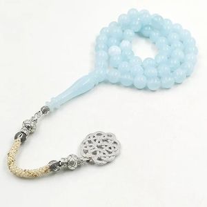 ลูกปัดอธิษฐานสีเหลืองอำพัน Tasbih Misbaha 33เม็ดสำหรับผู้ชายมุสลิมของขวัญ - Product Image 4