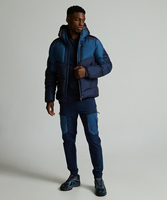 Nouvelle conception, meilleure qualité, veste d'hiver rembourrée en duvet personnalisée pour homme, manteau d'hiver brillant à capuche, vêtements d'hiver pour homme