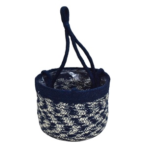 Corde de jute panier suspendu plante maison stockage tissé panier stockage paniers suspendus multicolore suspendu planteur Pot avec le meilleur prix - Product Image 3