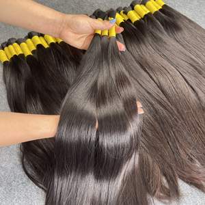 OFERTA FLASH: Cabello Humano Remy Vietnamita 100% de Donante Único, Liso, Doble Trama a Máquina, 100g, Negro Natural, Disponible en Stock, Listo para Enviar - Product Image 5