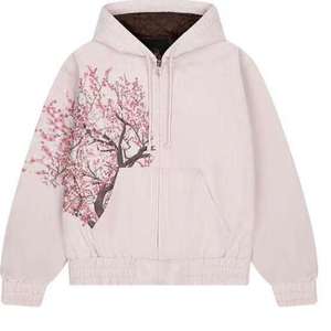 Sweat à capuche personnalisé délavé à l'acide pour homme, style streetwear, avec logo graphique brodé, effet vieilli et vintage - Product Image 1