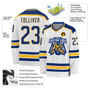 Camiseta de Hockey Profesional Personalizada, Uniforme de Hockey sobre Hielo con Estampado por Sublimación, Camisetas de Hockey Hechas a Medida - Product Image 3