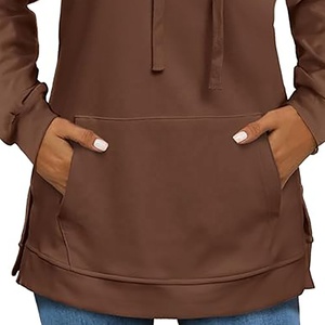 2025 nouveau sweat à capuche pour femme à la mode pull sur femmes sweat à capuche Logo personnalisé grande taille haute qualité femmes basiques sweats à capuche - Product Image 6