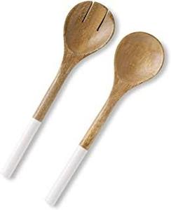 Cuillère à salade en bois d'acacia de 11 pouces et ensemble de salade de service accessoires de cuisine gadgets de cuisine - Product Image 3