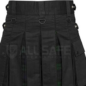 Kilt de tartán híbrido hecho en Pakistán de último estilo para hombre, Kilt de tartán híbrido de moda escocesa al por mayor - Product Image 6
