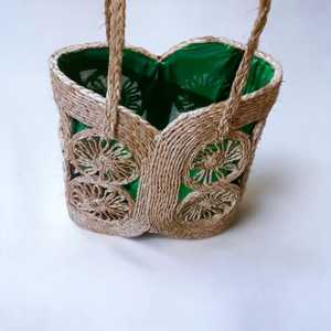 Conception Unique à faible coût sacs à main de créateur tissés à la main en osier naturel Sabai herbe sac à main pour plage bureau travail voyage Shoppi - Product Image 3