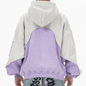 Nouveau sweat à capuche oversize pour homme de haute qualité, design à épaules tombantes, panneau doublé, 100% coton, motif uni, saison printemps, personnalisable - Product Image 2