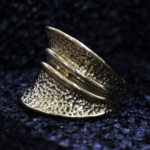 แหวนสปินเนอร์ชุบทอง14K สำหรับทุกเพศเครื่องประดับทองเหลืองทำด้วยมือฟรีไซส์สำหรับงานหมั้น/งานแต่งงานแฟชั่น - Product Image 2