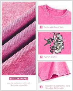 เสื้อยืดพิมพ์ลายกราฟิกแบบหนาพิเศษ 260 กรัม ผ้าฝ้าย 100% เสื้อยืดพิมพ์ลายสไตล์วินเทจ สตรีทแวร์ เสื้อยืดแบบยูนิเซ็กซ์ - Product Image 4