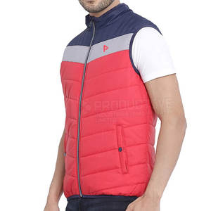 Chaleco acolchado de invierno informal para hombre 2025 con cuello mandarín, ropa exterior de poliéster transpirable, servicio OEM, gran oferta en Pakistán - Product Image 2