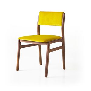 Chaise de salle à manger rembourrée Valey de haute qualité avec matériau en bois massif de teck pour une utilisation en intérieur - Product Image 5