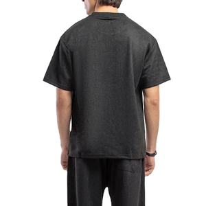 Camiseta de Verano para Hombre, Lisa, de Alta Calidad, Venta de Fábrica, Precio Bajo, Personalizable, OEM, Transpirable, de Seda/Algodón - Product Image 3