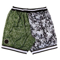 2024 short de basket-ball personnalisé en gros maille Double couche vêtements de sport shorts de basket-ball