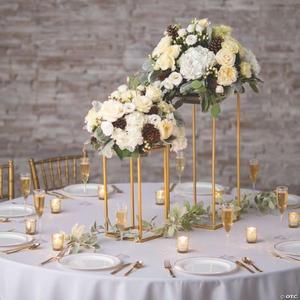 Centro de Mesa de Metal Personalizable, Elegante, Estilo Vintage, Ecológico, para Arreglos Florales en Bodas Clásicas - Product Image 5