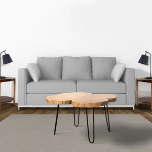 Modern Solid Wood <b>Live</b> <b>Edge</b> Foldable Dining Room Furniture Set for Apartment Home Office & Hotel Use - Product Image 3