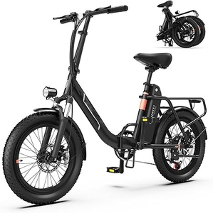 Bicicleta Eléctrica Plegable Mini, 25KMH, Velocidad Máxima 61-80km/h, Batería de Litio de 48V, Alcance de 45 Millas, Neumático Grueso de 20 Pulgadas, Origen Zhejiang - Product Image 2