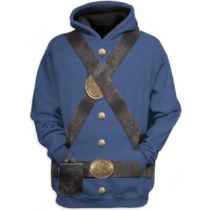 Repro d'uniforme d'infanterie de style français des années 1940 conçu en mélange de polyester de qualité supérieure avec passepoil décoratif - Product Image 3