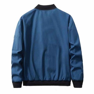 Custom Logo High Quality 100% Satin Polyester <b>Jacket</b> <b>Men's</b> Satin Bomber <b>Men's</b> <b>Jackets</b> Zipper up Waterproof and Windproof <b>Jacket</b> - Product Image 2