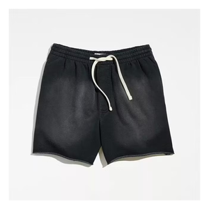 Alta calidad 100% algodón hombres Casual Sun Faded Shorts Diseño Popular Venta caliente patrón sólido SUN Shorts - Product Image 4